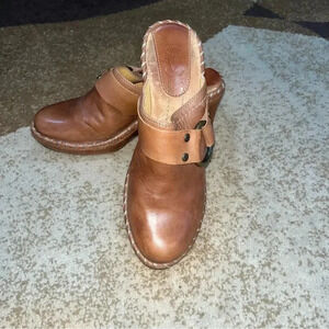 Frye slip on heels /womens 7.5